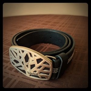 Timberland Belt Leather with Logo Buckle 30-34"